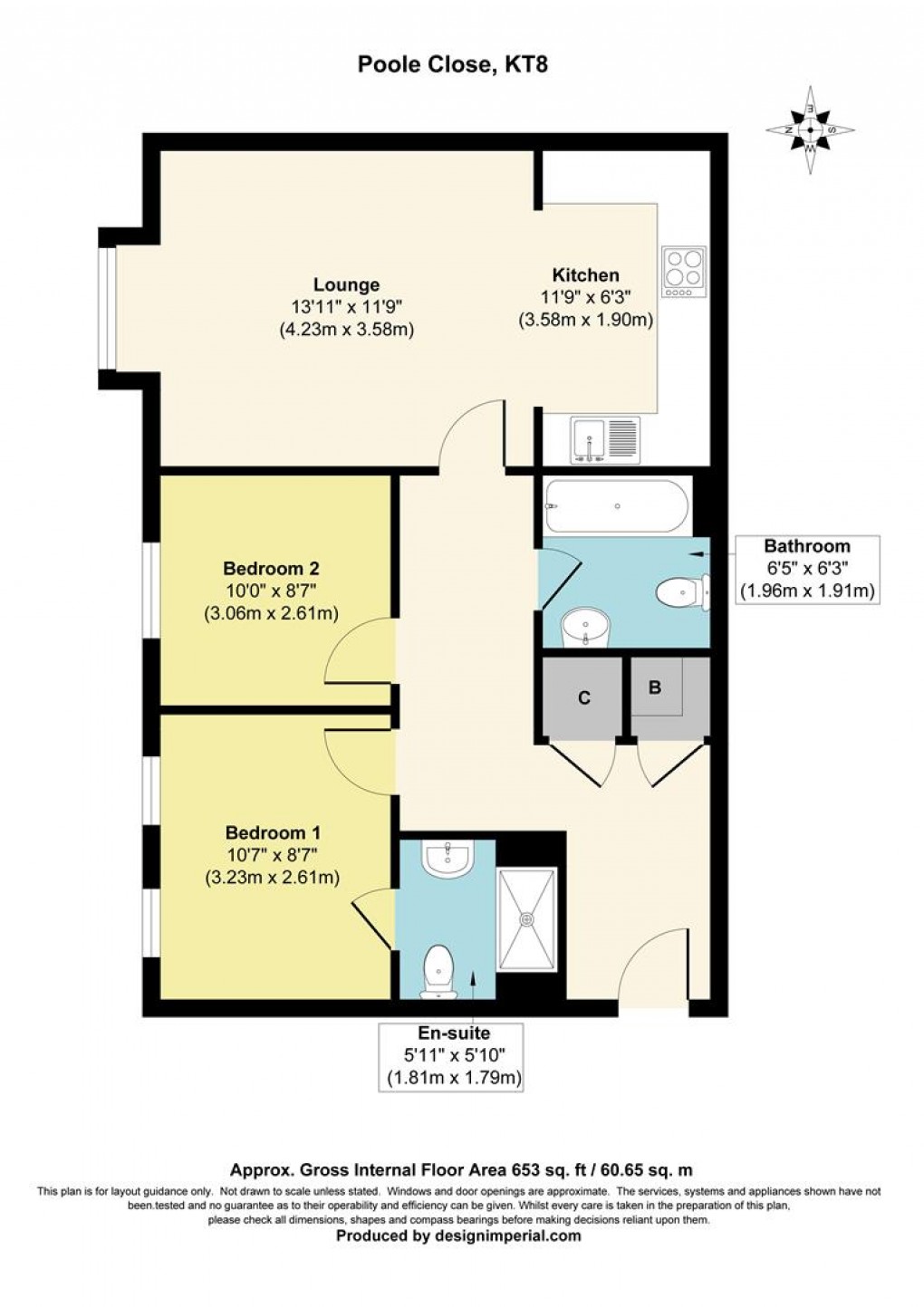 Floorplan for Pool Close, West Molesey