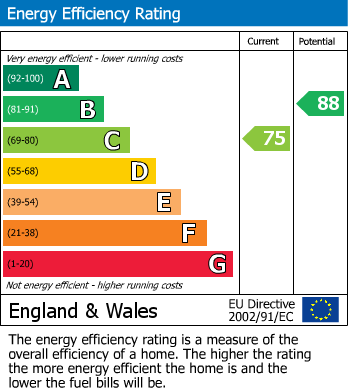 Energy Performance Certificate for The Dene, West Molesey