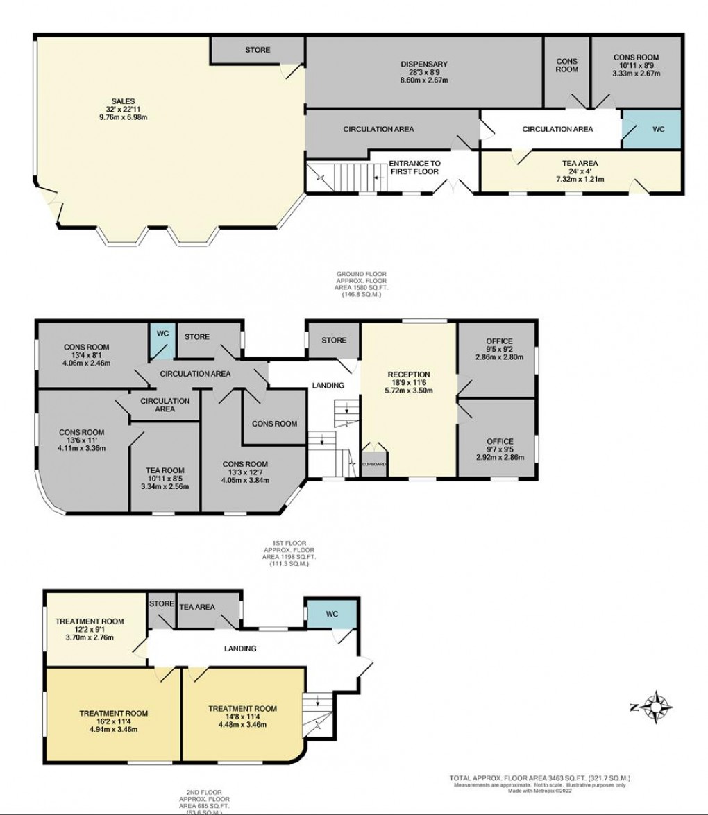 Floorplan for Walton Road, East Molesey