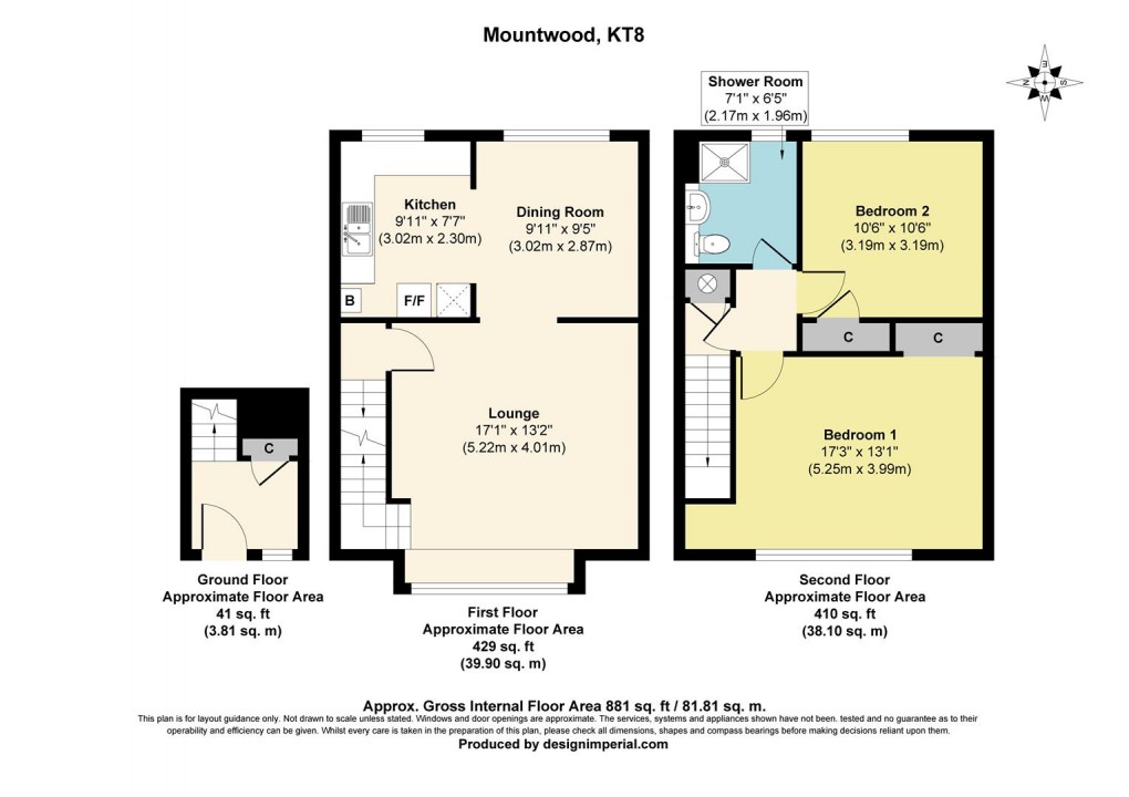 Floorplan for Mountwood, West Molesey