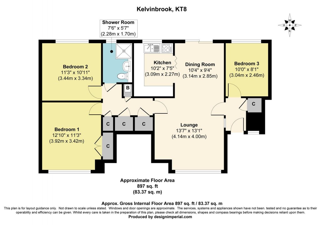 Floorplan for Kelvinbrook, West Molesey