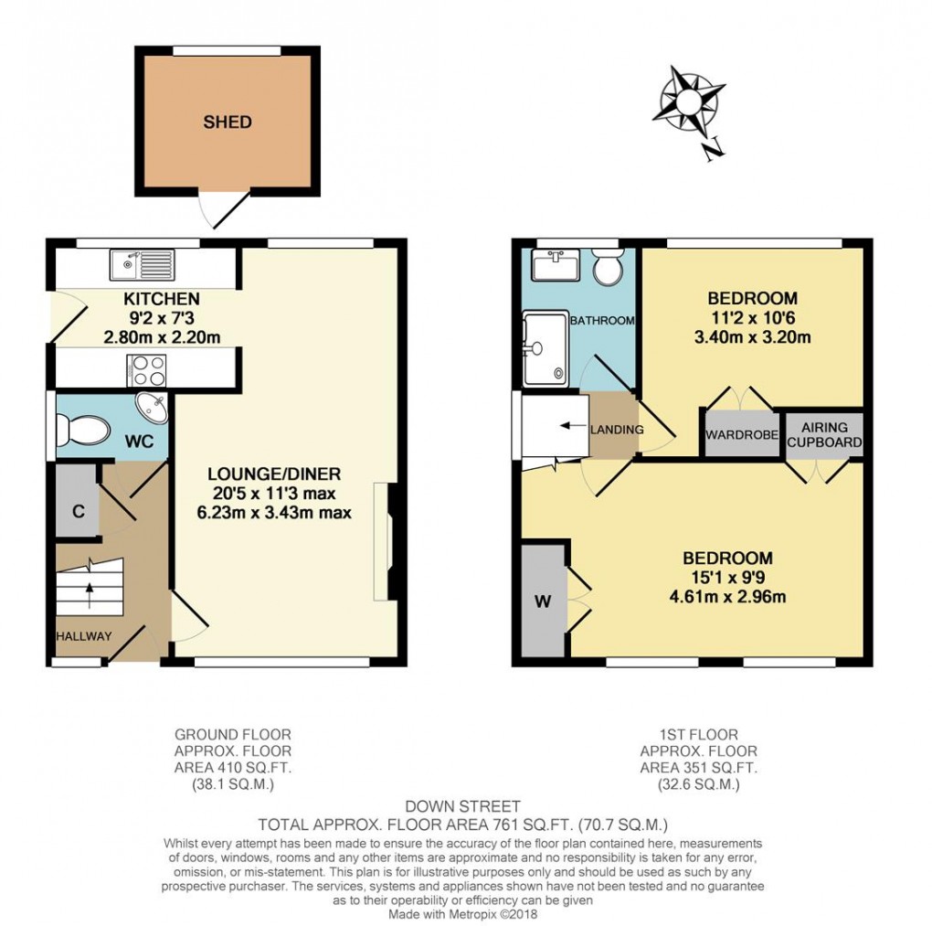 Floorplan for Down Street, West Molesey