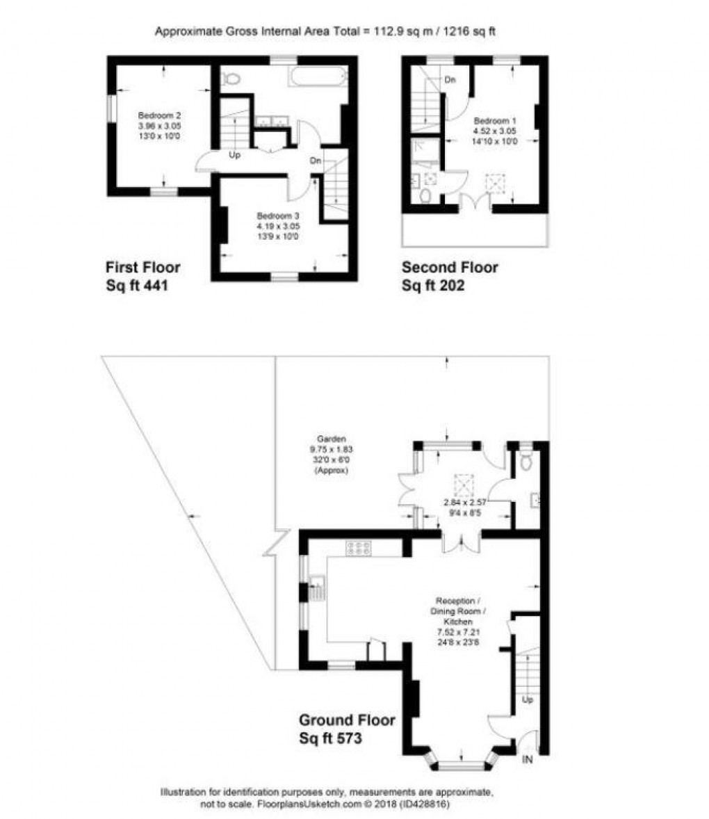 Floorplan for High Street, West Molesey