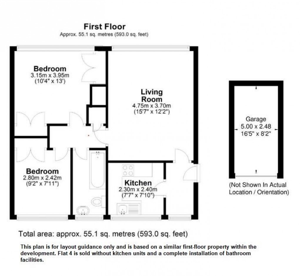 Floorplan for Old Orchard, Byfleet, West Byfleet