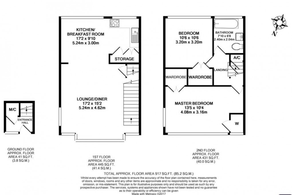 Floorplan for Carlyle Close, West Molesey