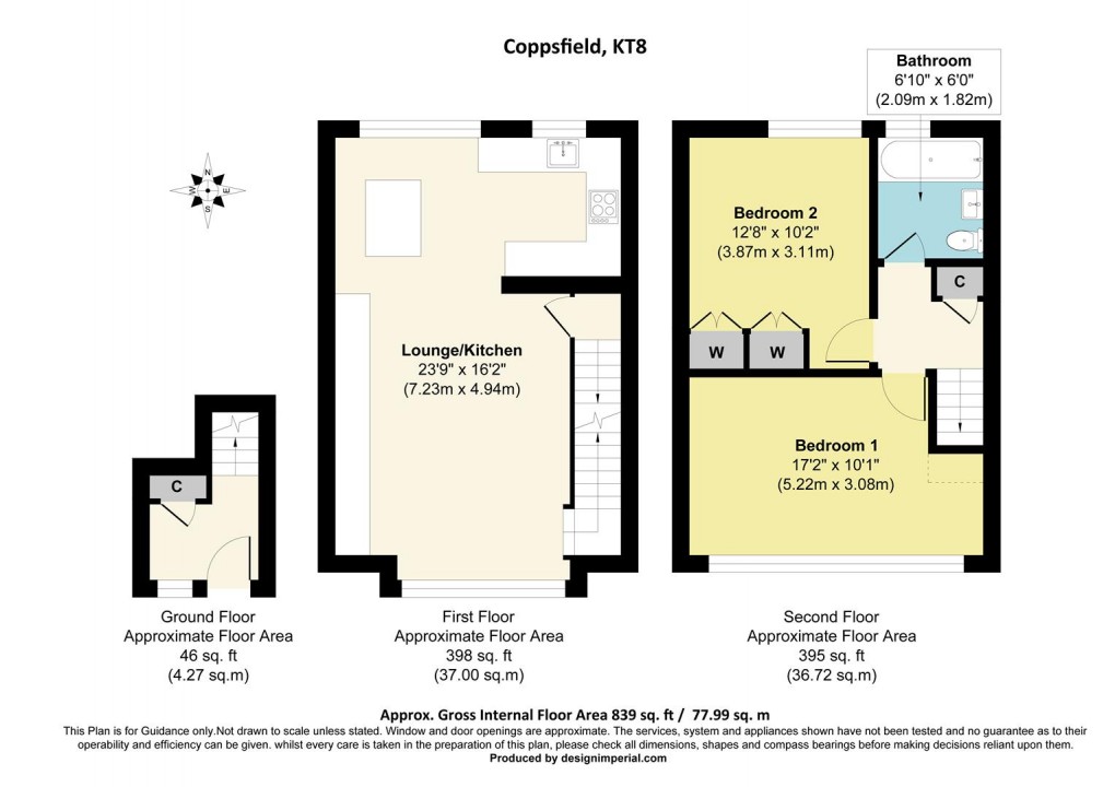 Floorplan for Coppsfield, West Molesey