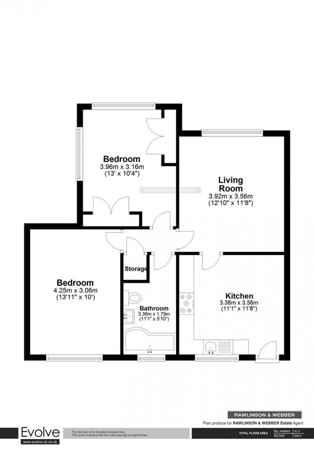 Floorplan for Bridge Road, East Molesey