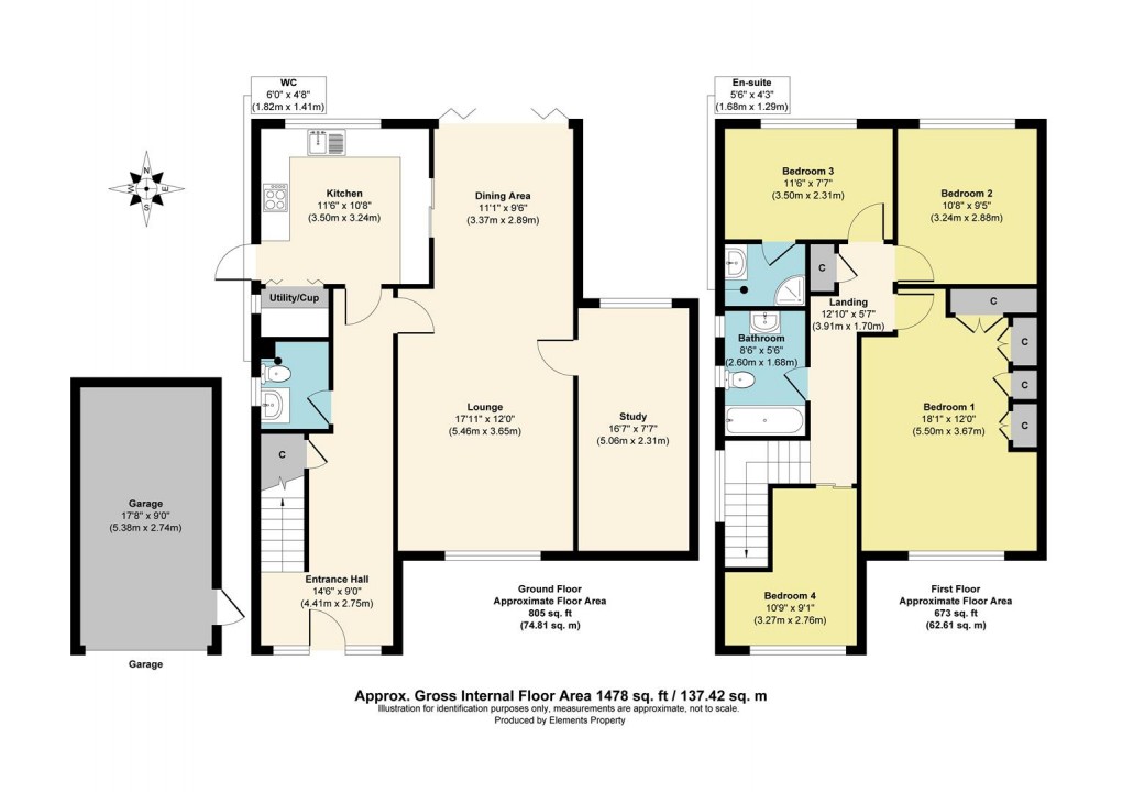 Floorplan for Mole Abbey Gardens, West Molesey