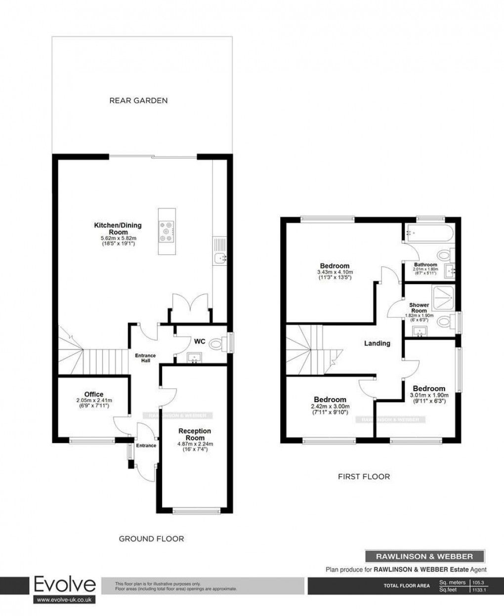 Floorplan for Kings Chase, East Molesey