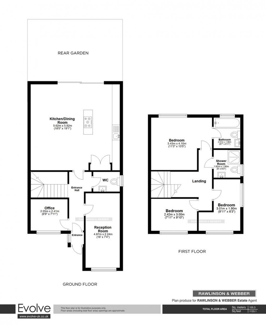 Floorplan for Kings Chase, East Molesey