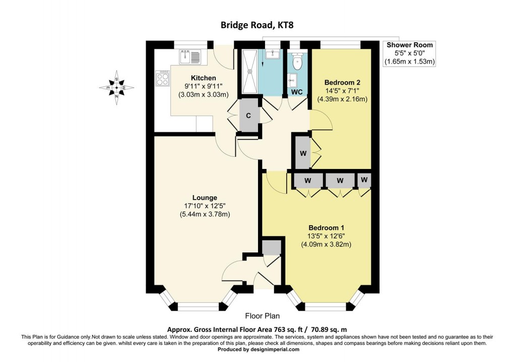 Floorplan for Bridge Road, East Molesey