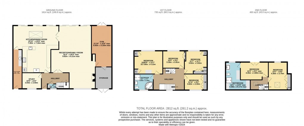 Floorplan for Hurst Road, East Molesey