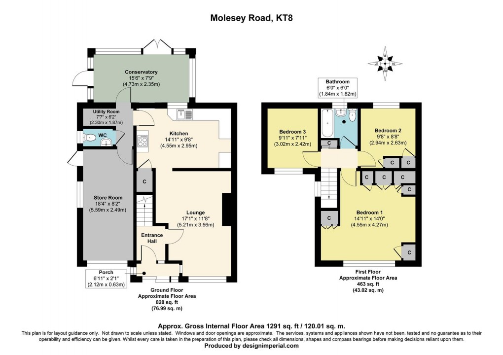 Floorplan for Molesey Road, West Molesey