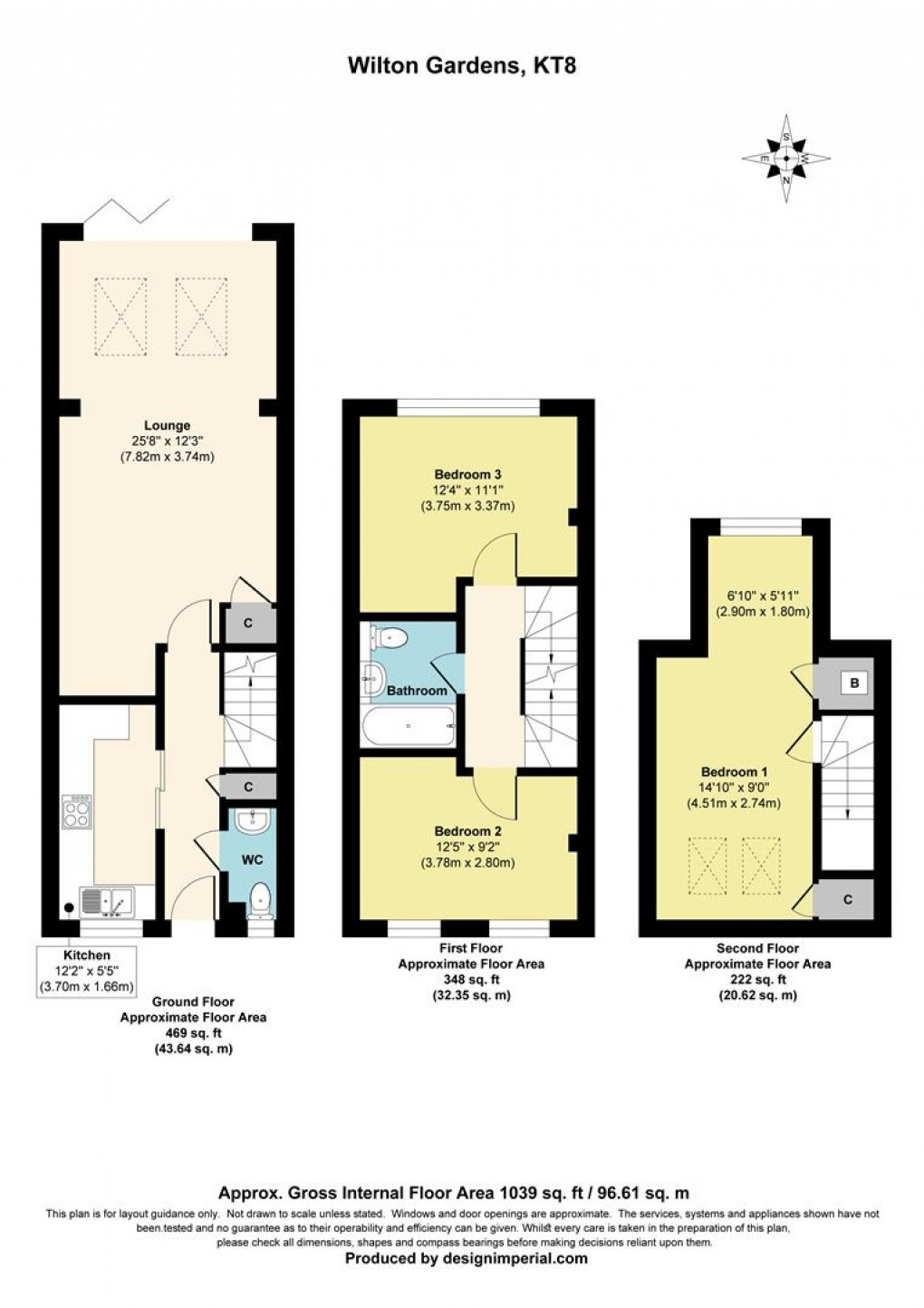 Floorplan for Wilton Gardens, West Molesey