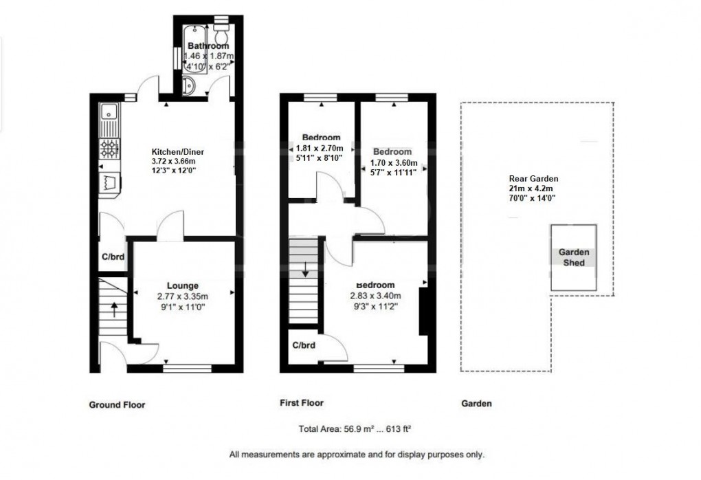 Floorplan for High Street, West Molesey