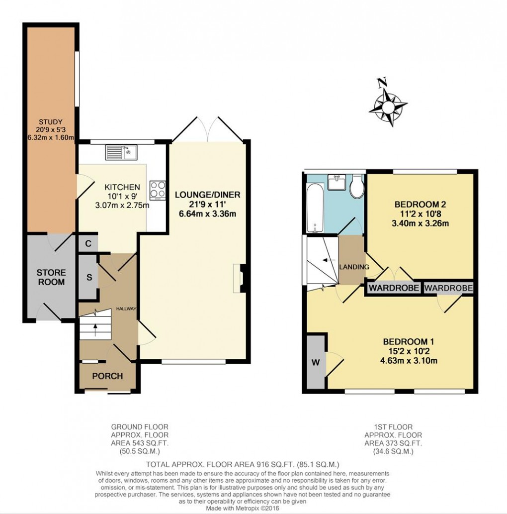 Floorplan for Brende Gardens, West Molesey