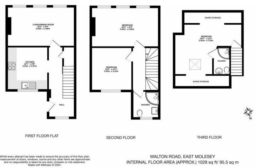 Floorplan for Walton Road, East Molesey