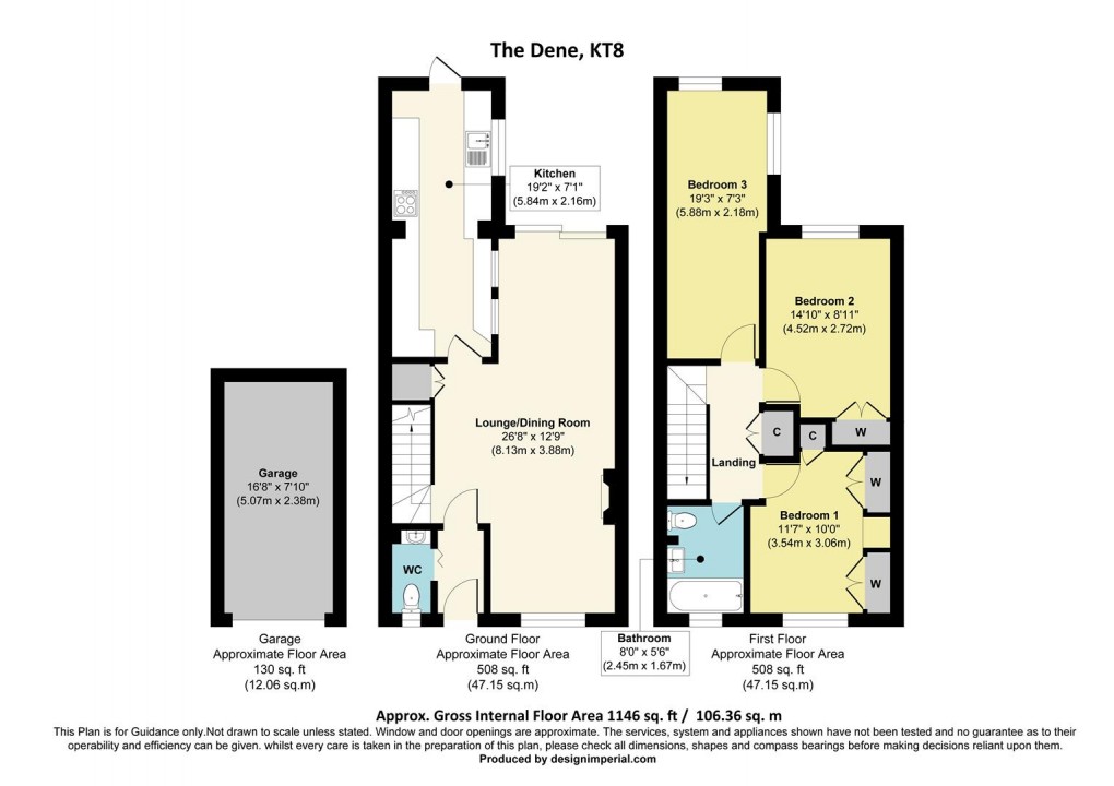 Floorplan for The Dene, West Molesey