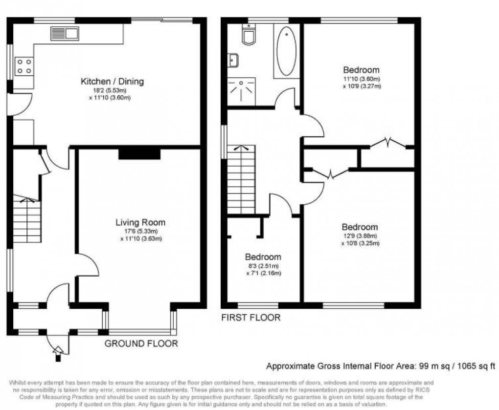 Floorplan for Pool Road, West Molesey