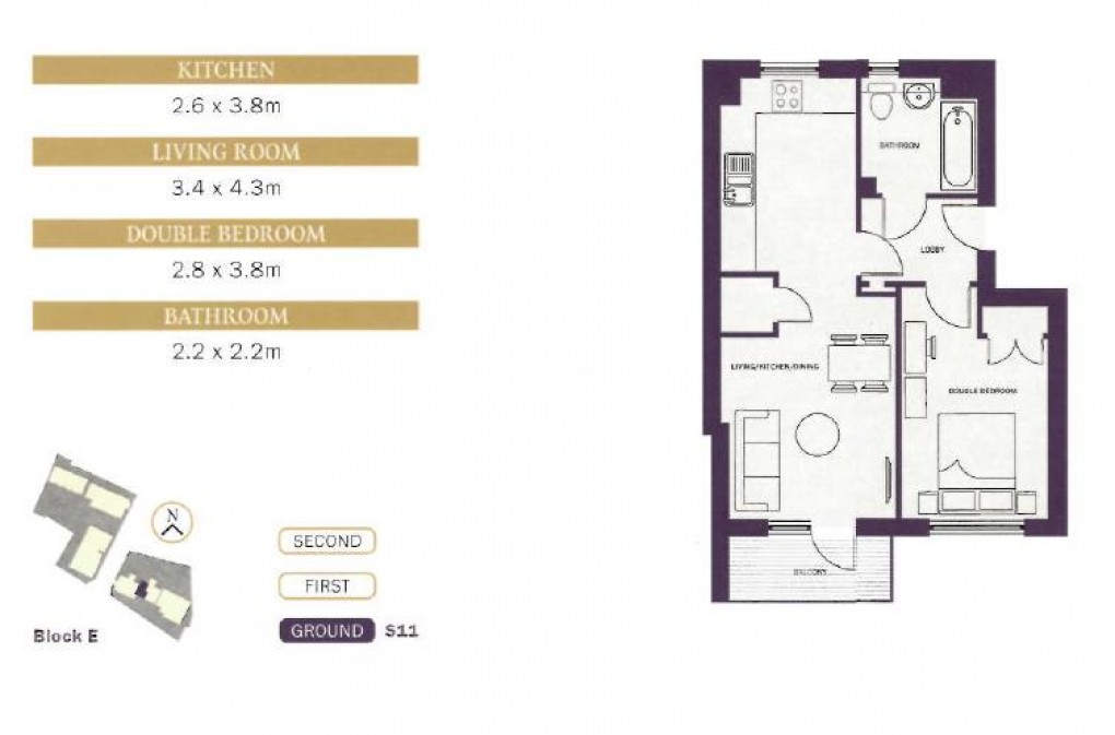 Floorplan for Hansler Grove, East Molesey