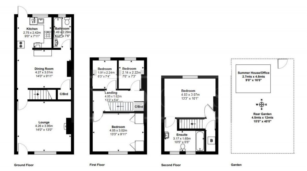 Floorplan for High Street, West Molesey