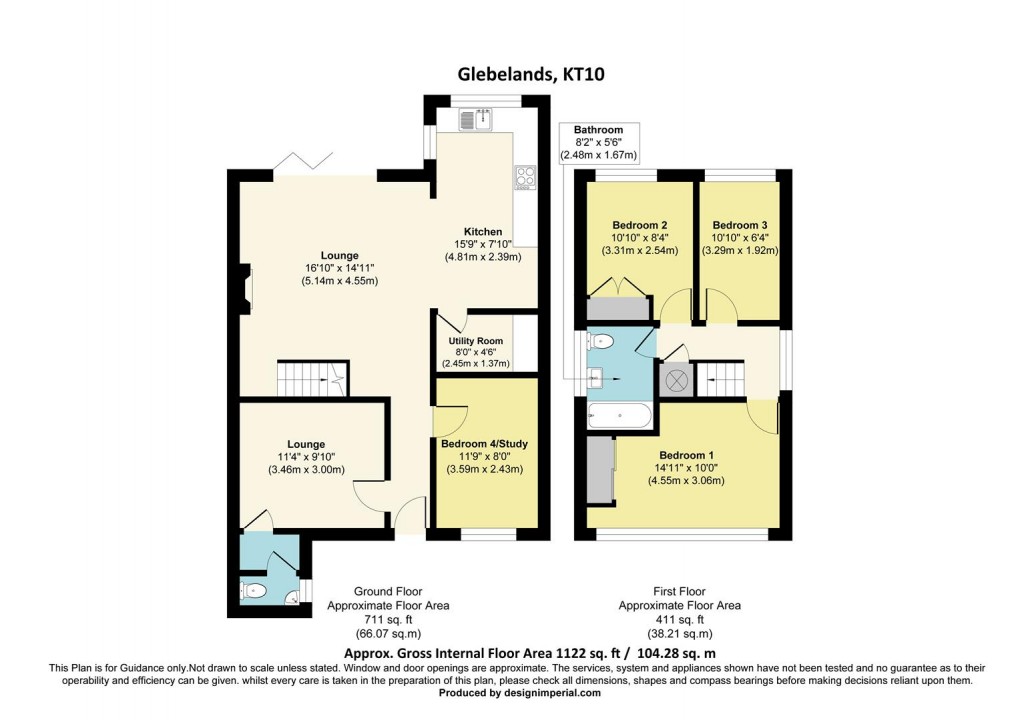 Floorplan for Glebelands, Claygate, Esher