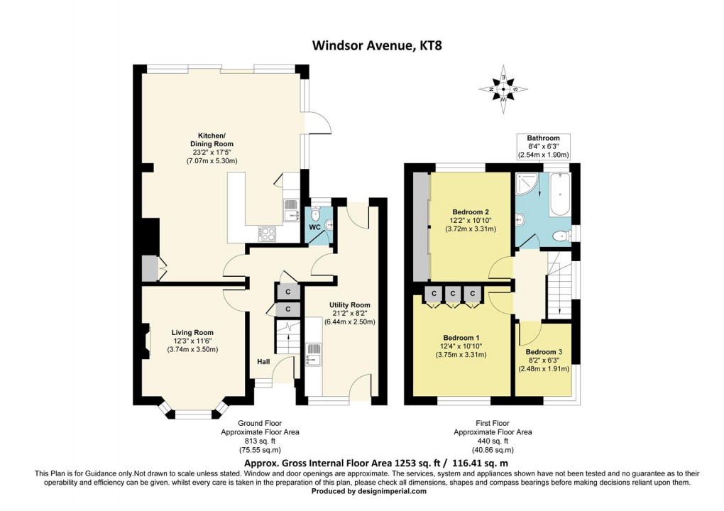 Floorplan for Windsor Avenue, West Molesey