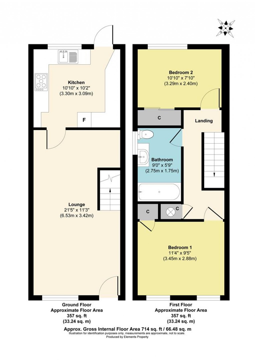 Floorplan for Hurst Lane, East Molesey