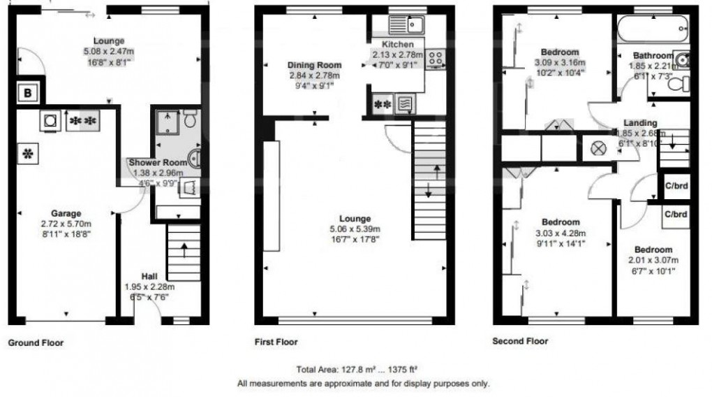 Floorplan for Hotham Close, West Molesey