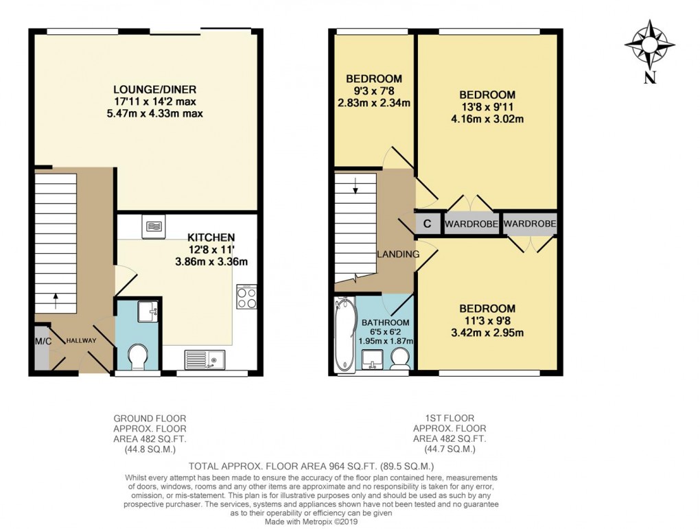 Floorplan for Fleetside, West Molesey, Surrey