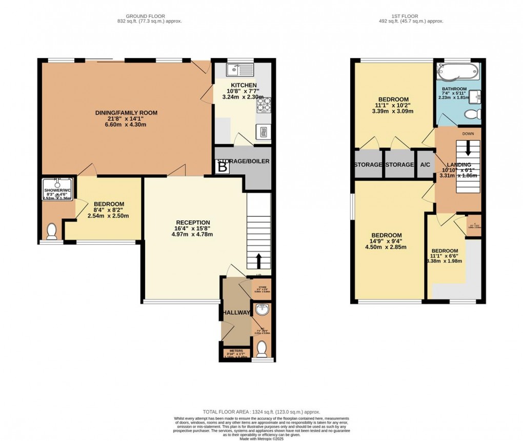 Floorplan for Buckingham Gardens, West Molesey