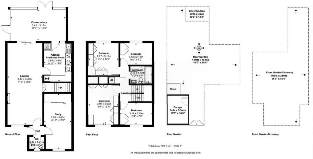 Floorplan for Fleet Close, West Molesey