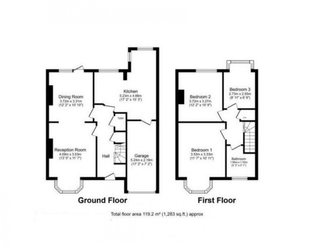 Floorplan for Summer Avenue, East Molesey