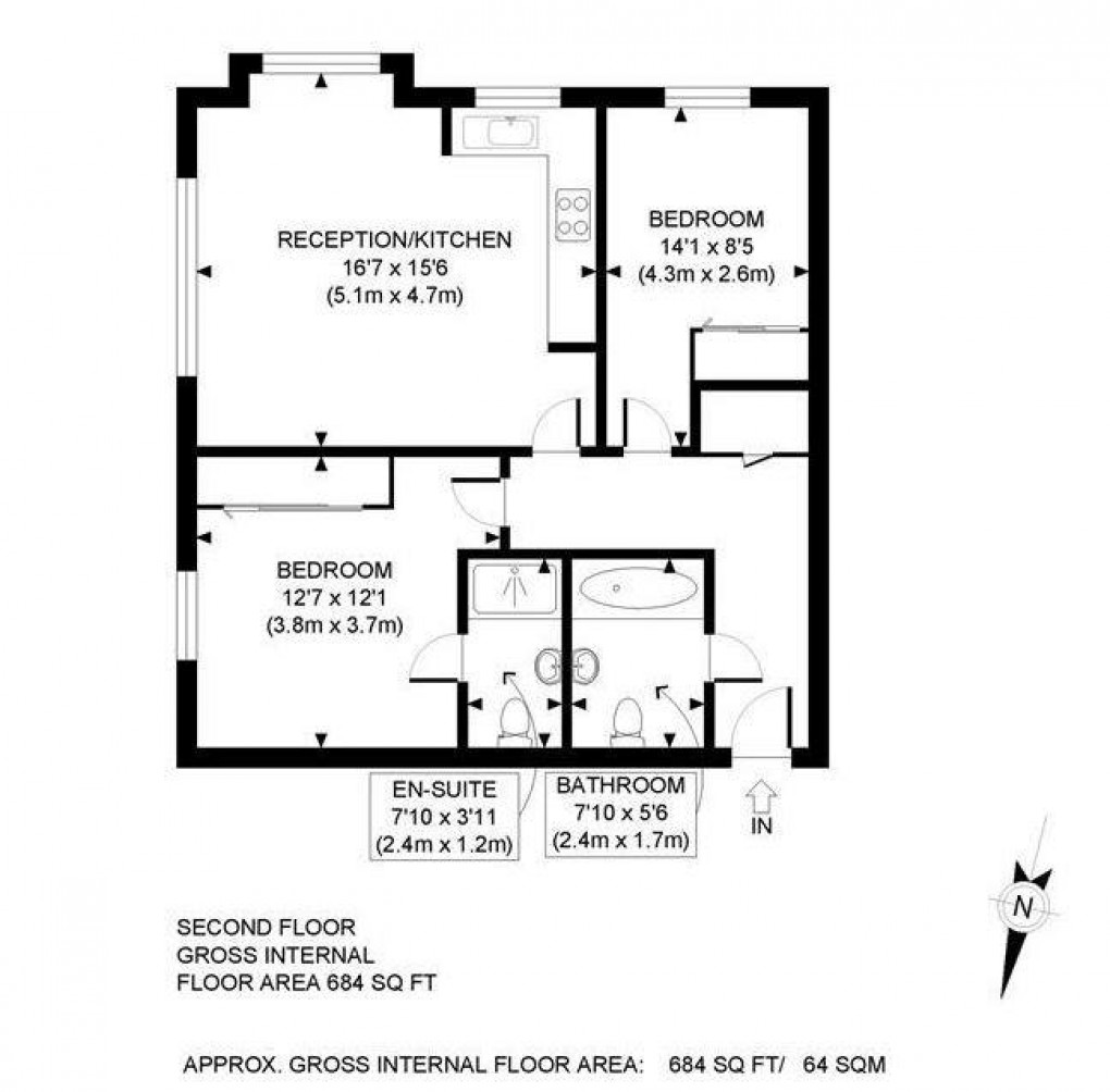 Floorplan for Pool Close, West Molesey