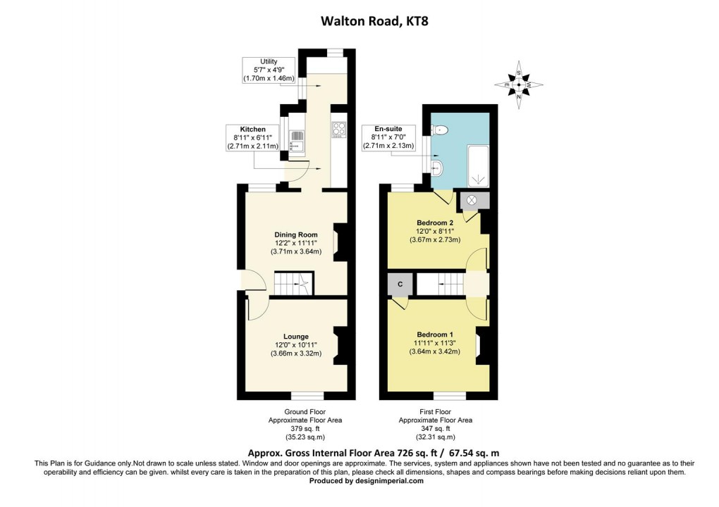 Floorplan for Walton Road, West Molesey