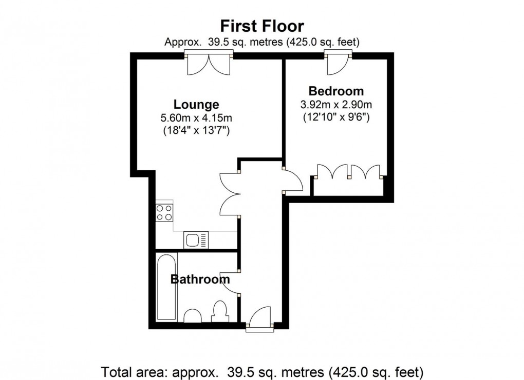 Floorplan for Walton Road, East Molesey