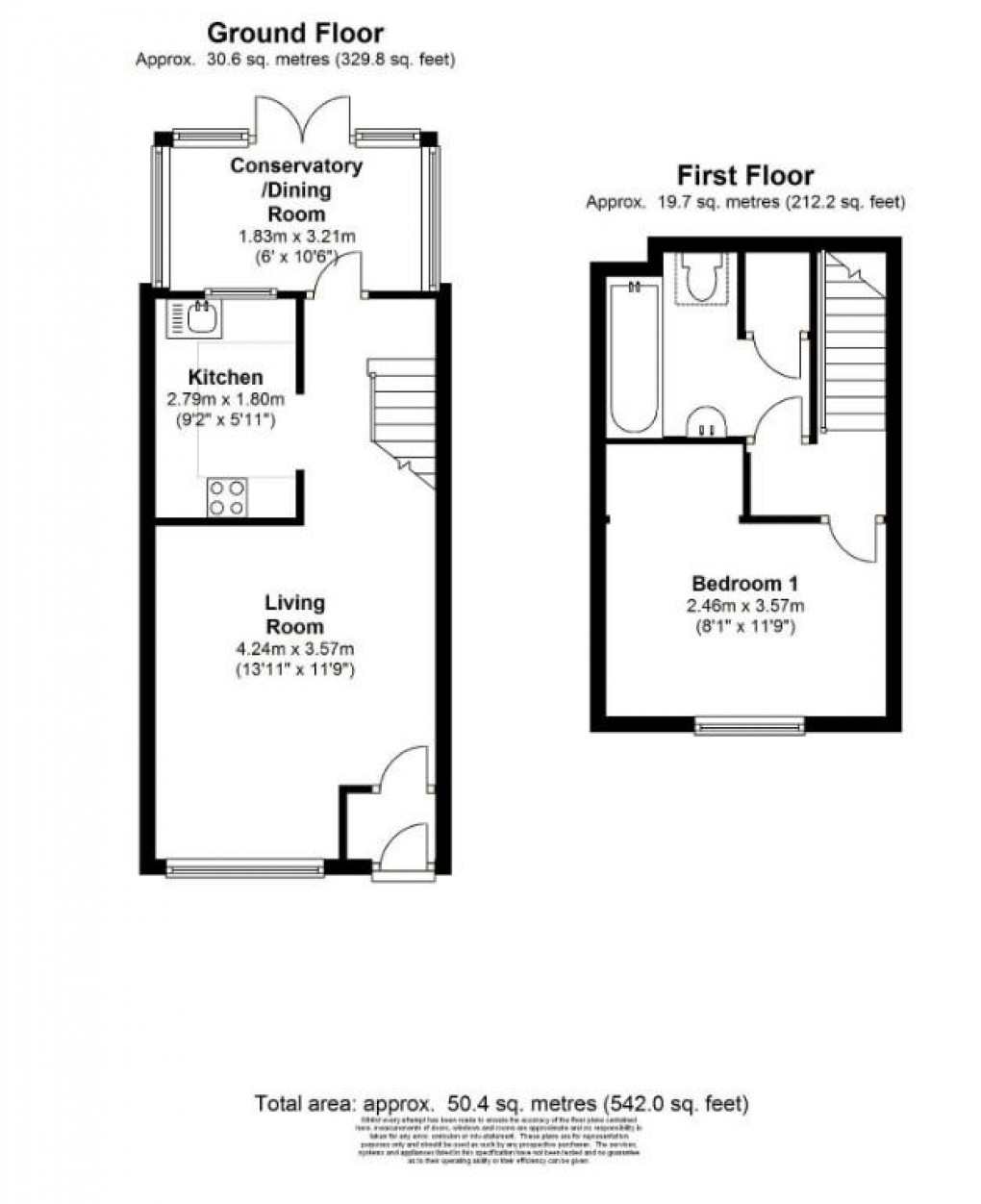 Floorplan for Glebelands, West Molesey, Surrey, KT8 2PY