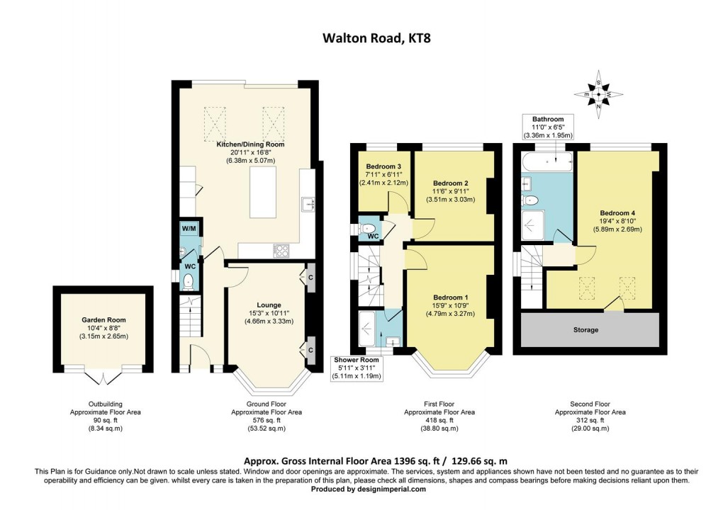 Floorplan for Walton Road, West Molesey