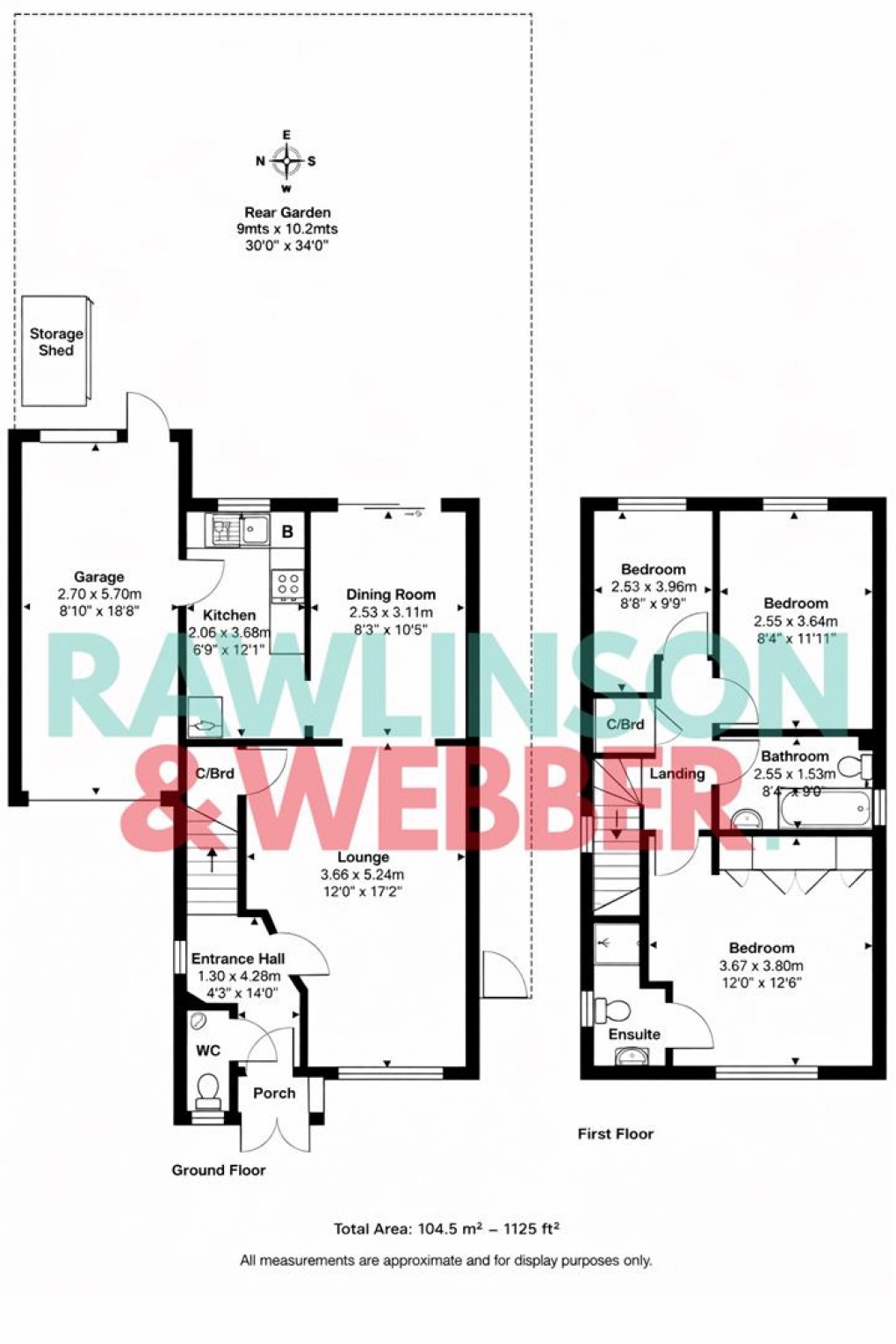 Floorplan for Lytcott Drive, West Molesey