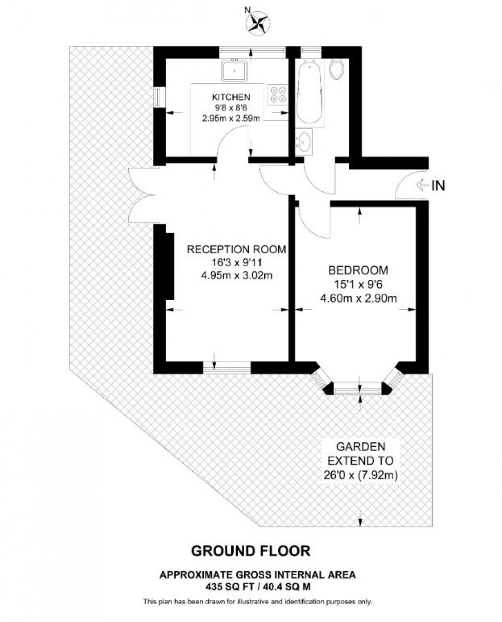 Floorplan for First Close, West Molesey