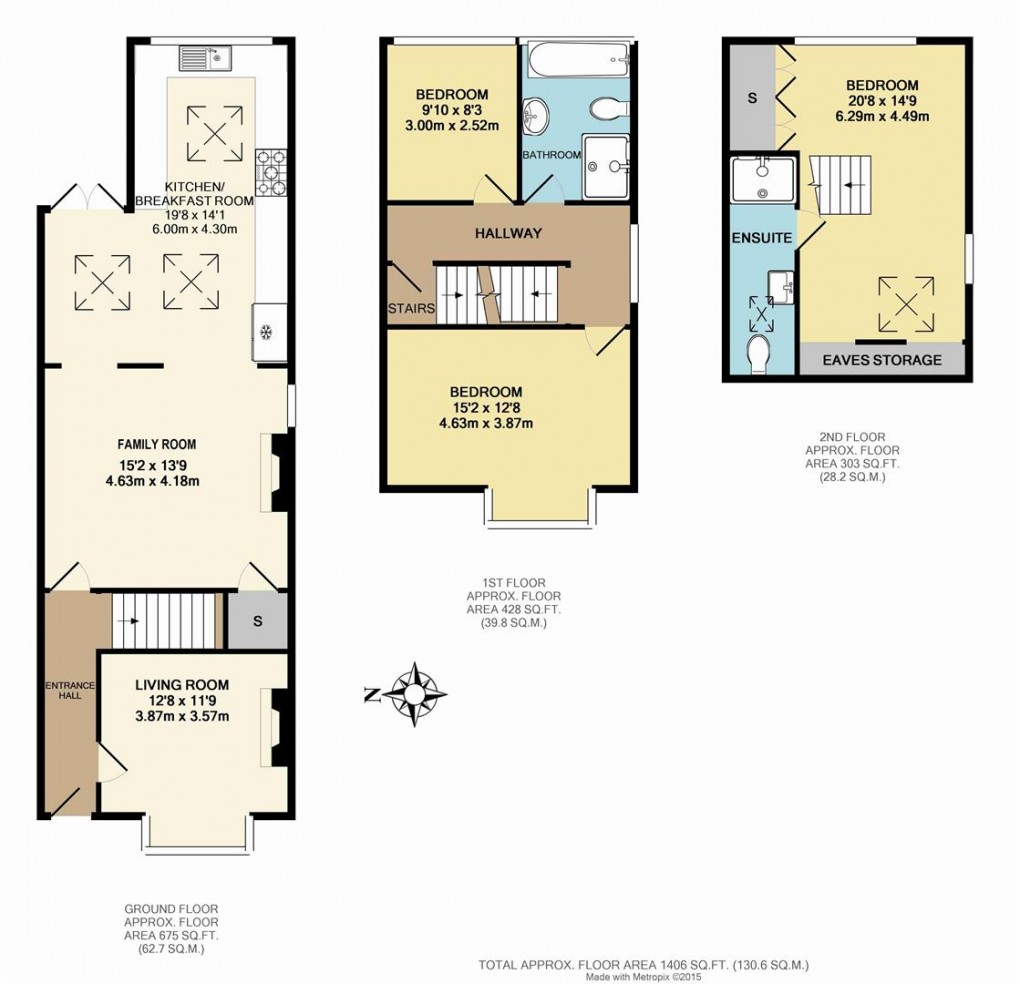Floorplan for Grange Road, West Molesey