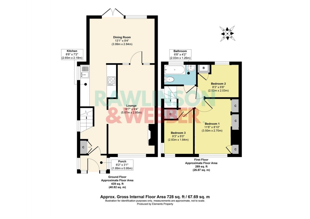 Floorplan for First Avenue, West Molesey