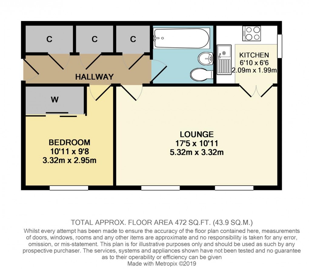 Floorplan for Spreighton Road, West Molesey